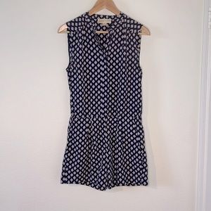 Michael Kors short romper jumper blue, white, orange sz Small